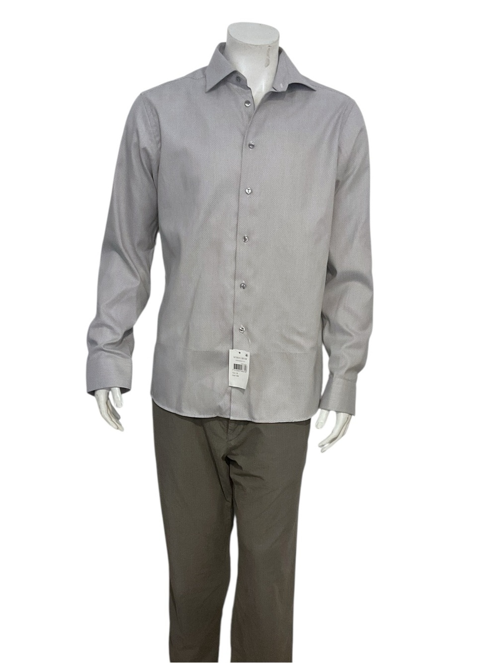 Eton Men's Classic Dark Gray Button-Down Dress Shirt